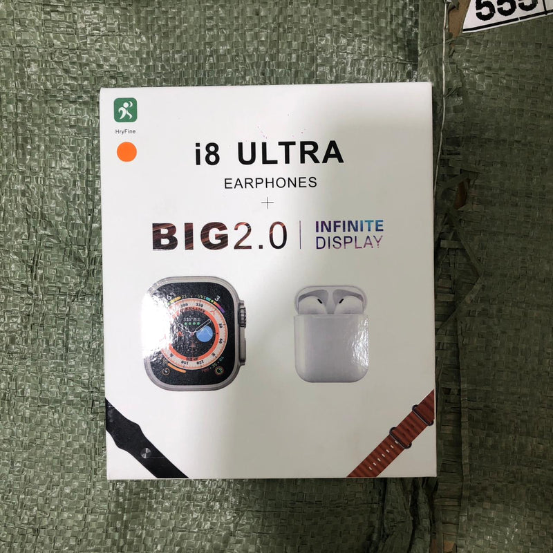 Combo Smart Watch Relogio i8 Ultra y Airpods I12